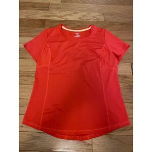 Fila Sport women's orange short sleeve athletic breathable t-shirt size large